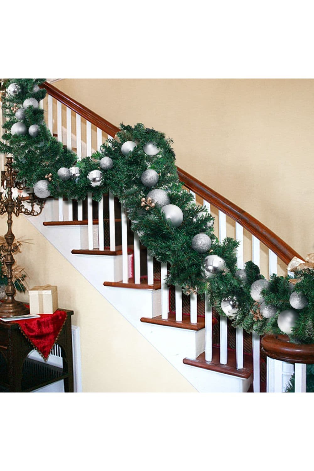 Artificial Plastic Pine Garland Christmas Hanging Decoration