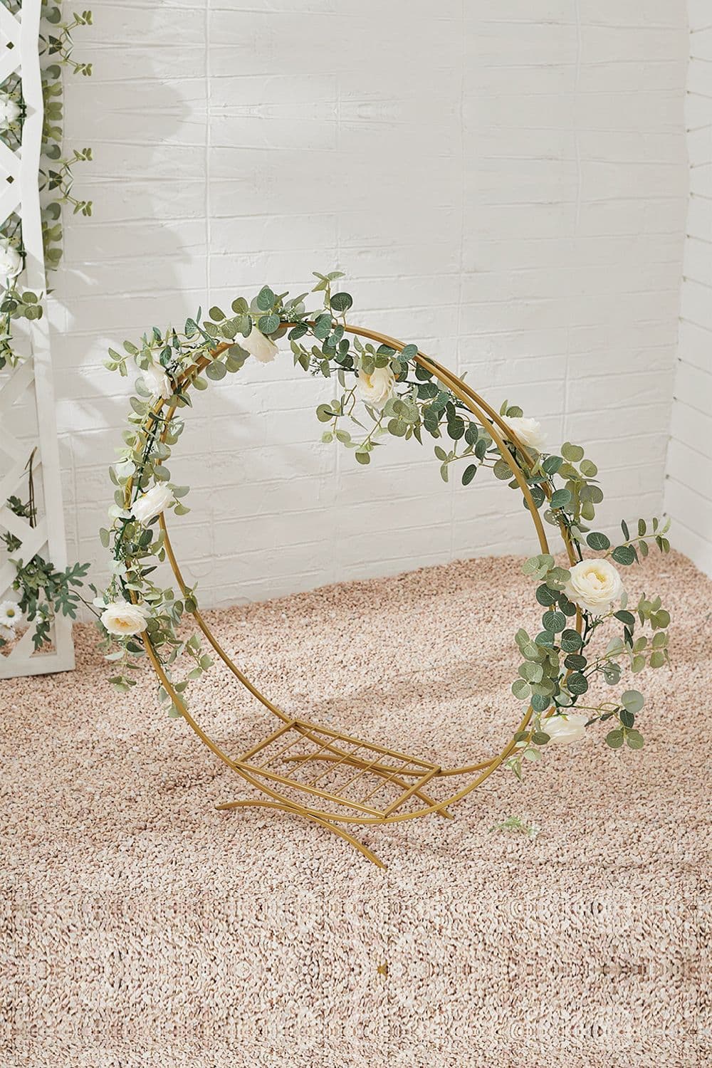 Wedding Double Ring Flower Rack