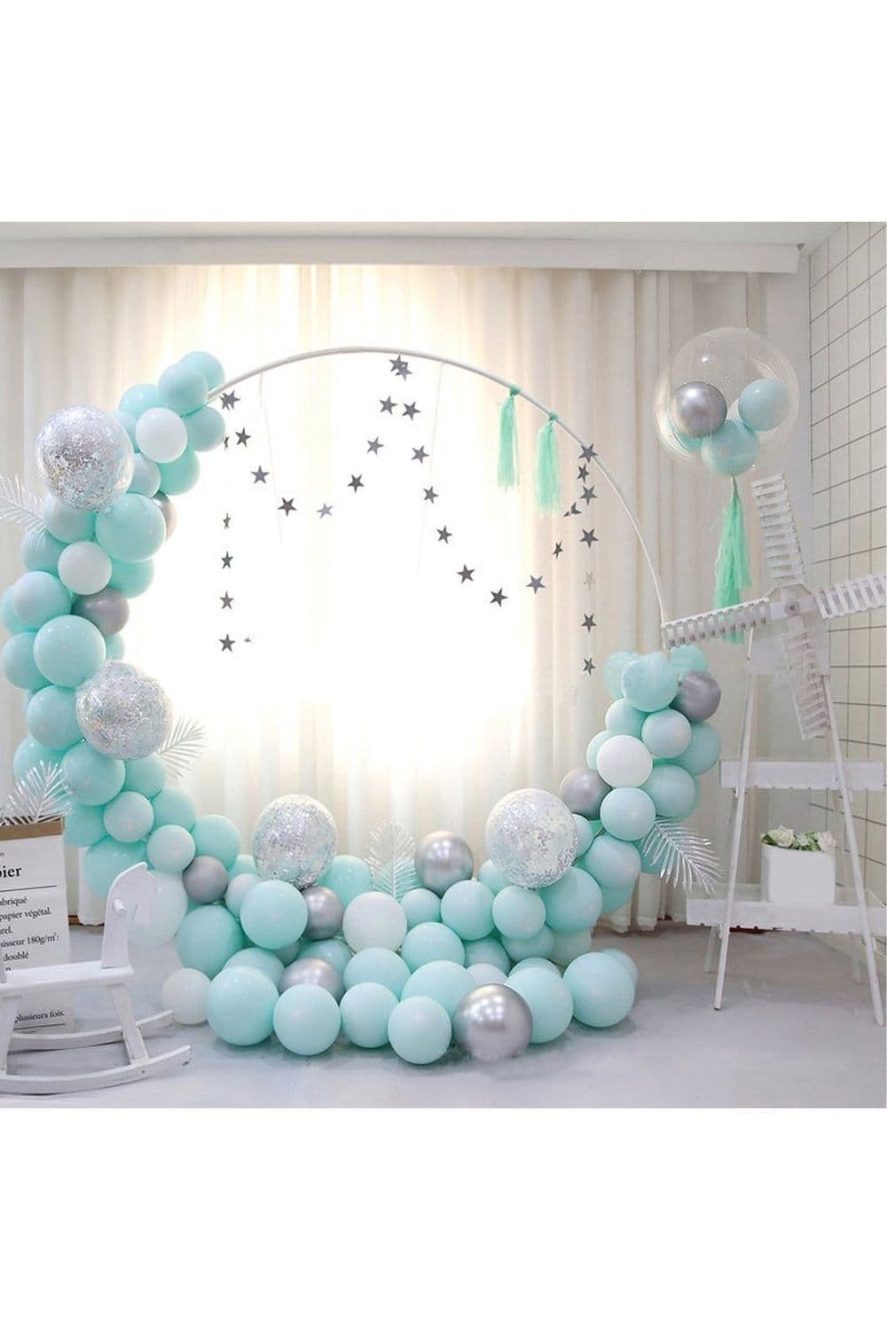 Tiffany Blue Balloon Chain Series Set 117PCS