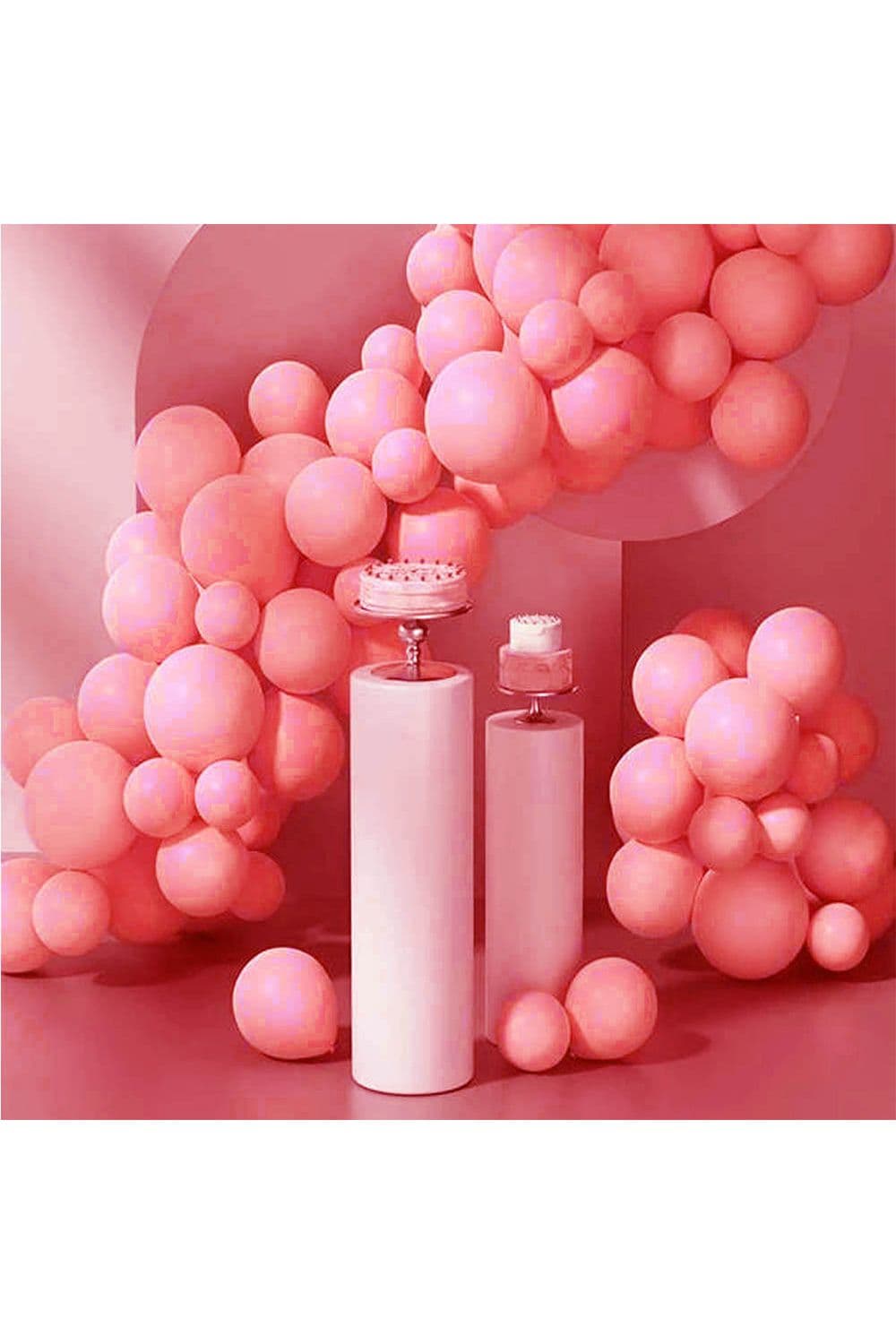 Macaron Red Balloon Chain Series Set 102PCS