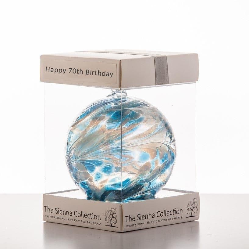 10cm Friendship Ball Happy 70th Birthday