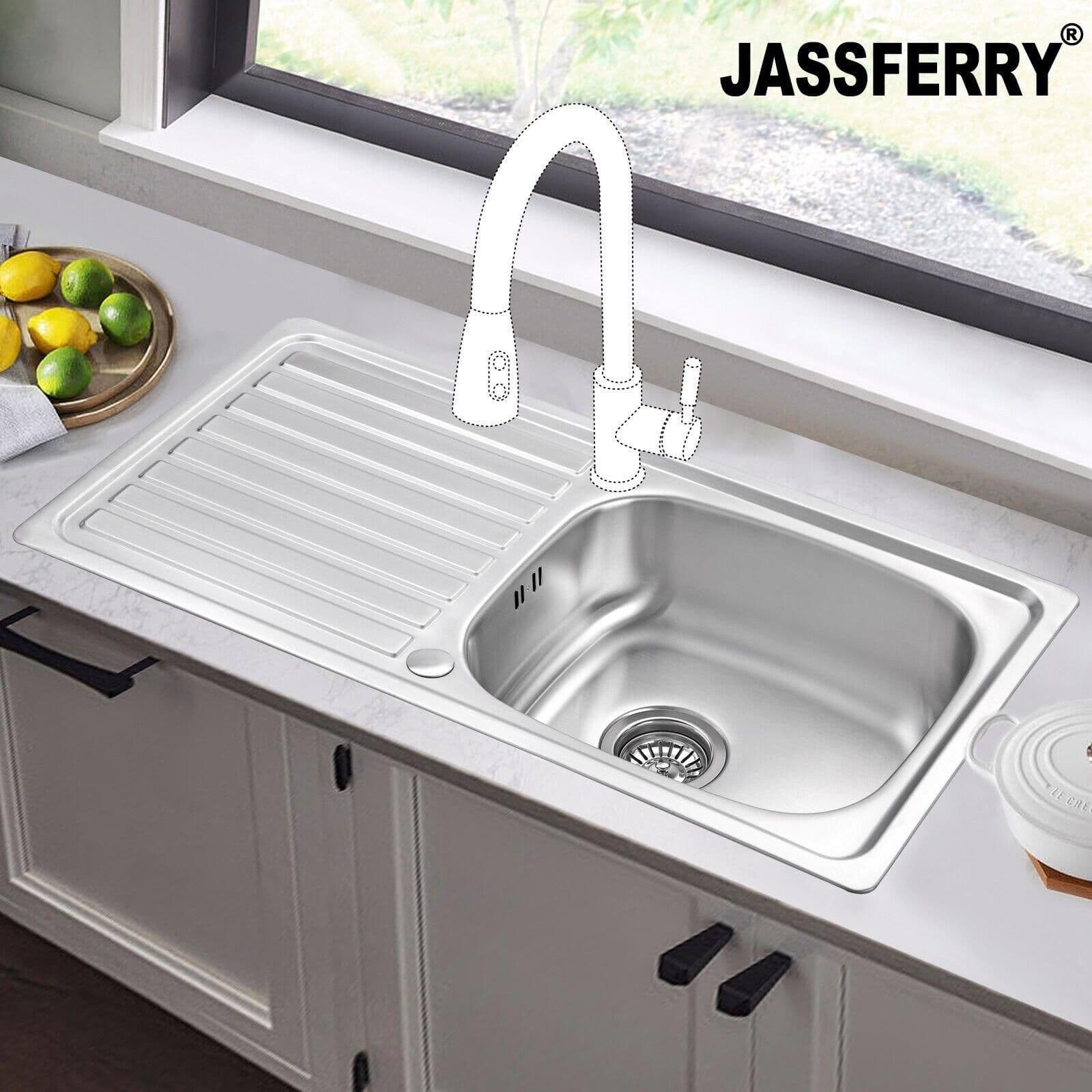Stainless Steel Kitchen Sink Reversible Drainer