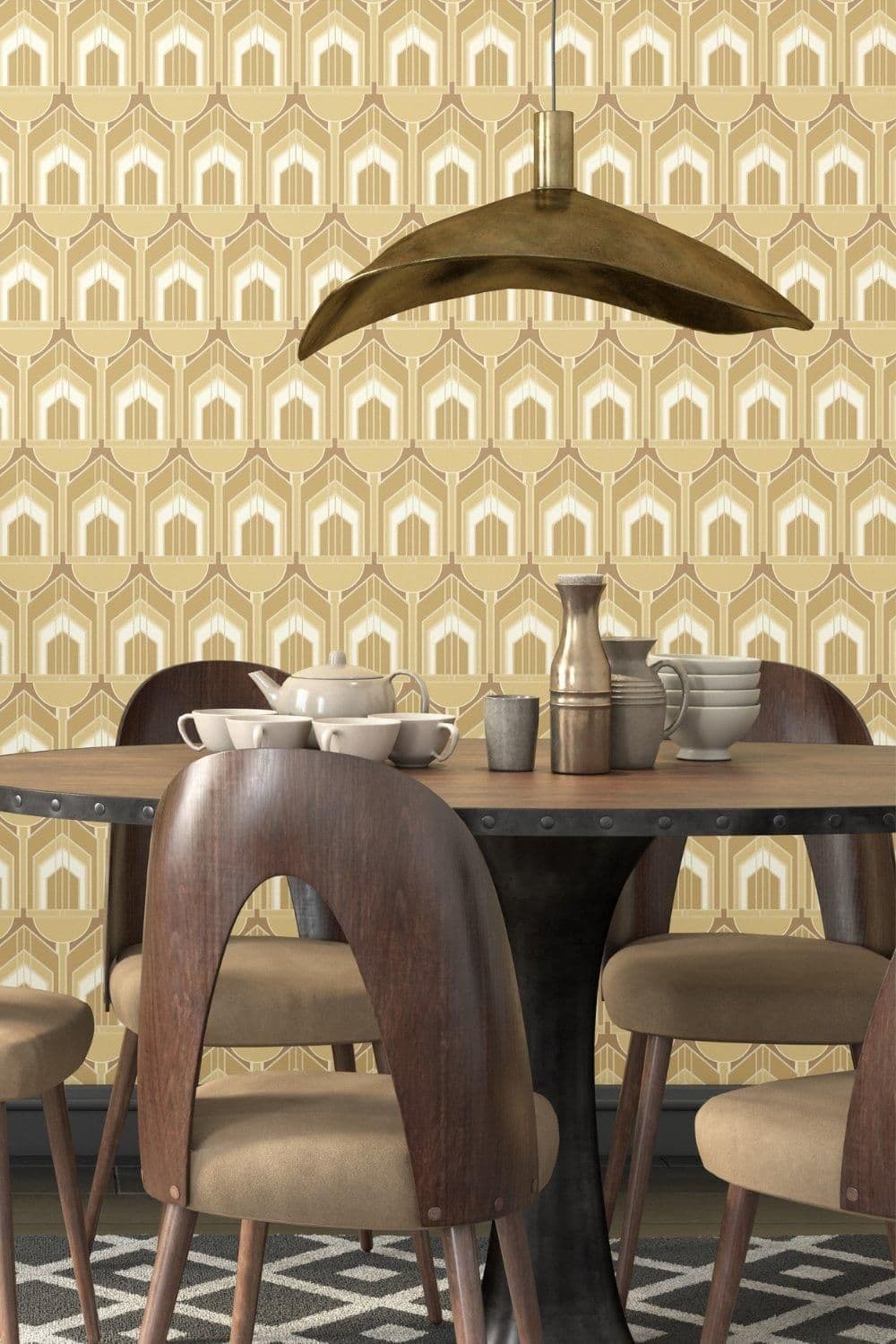 Deco Arch Matt Wallpaper