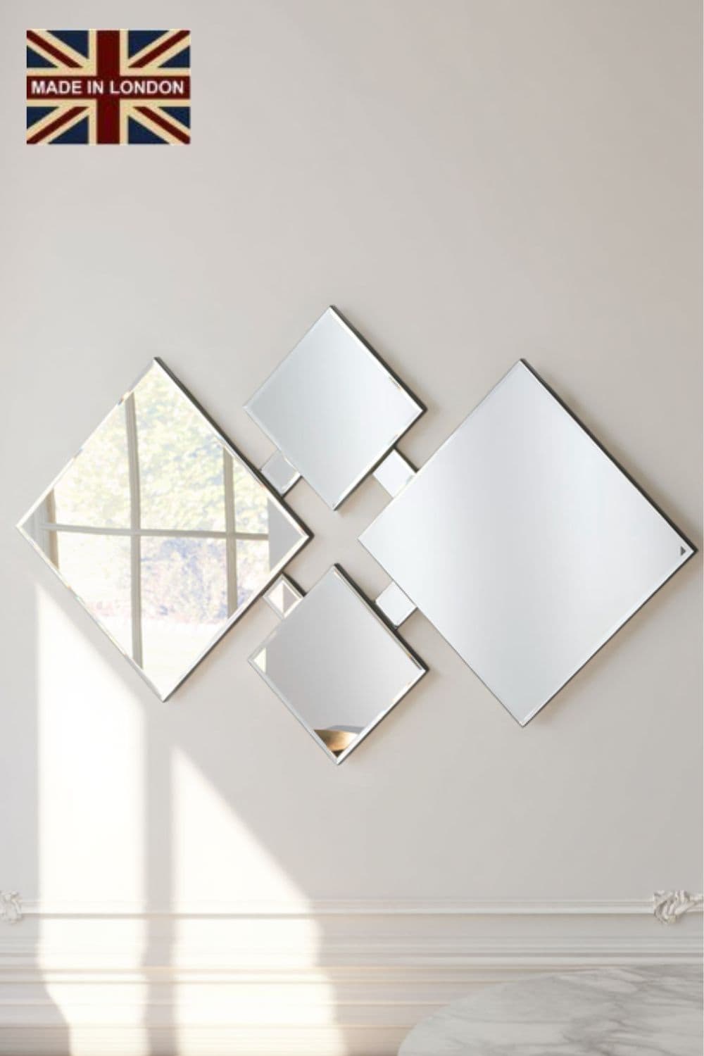 art deco Bevelled mirror 122x74cm