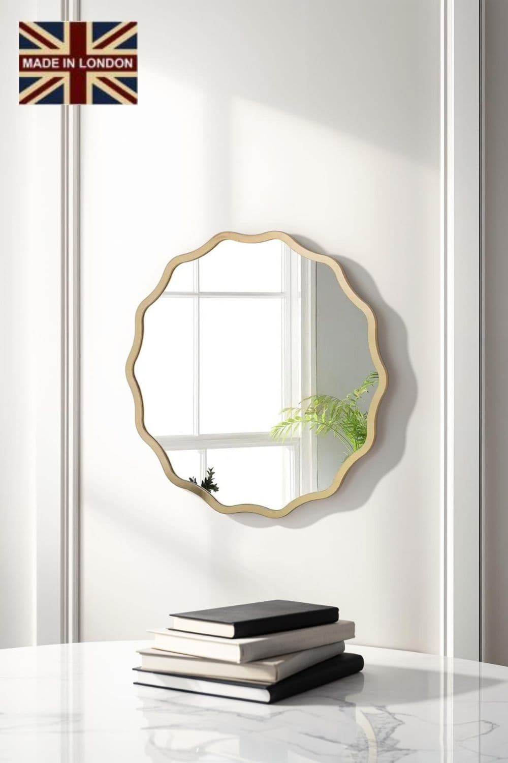 Ripple Framed Circular Wall Mirror 60x60cm