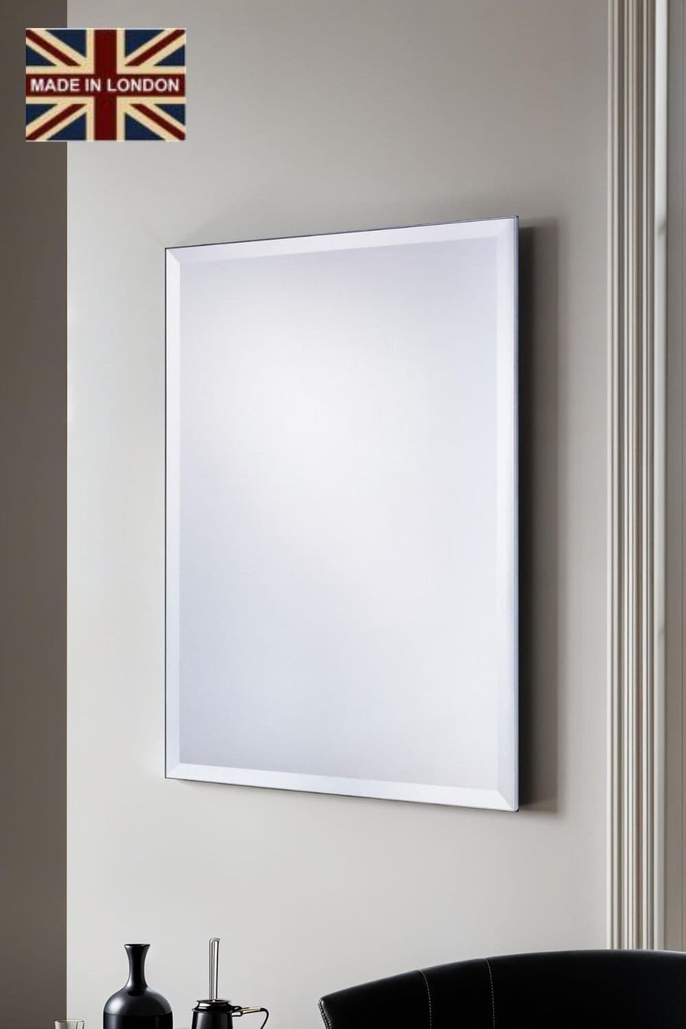 Minimal Bevelled Mirror 86x58cm