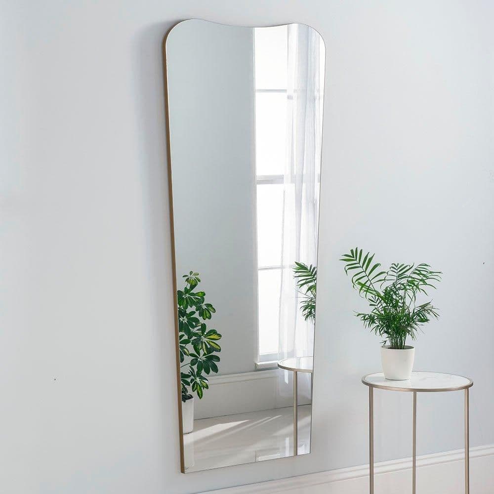 Irregular Frameless Full Length Mirror 168 x76cm
