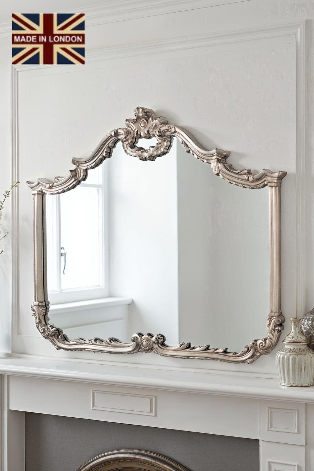 Carved Landscape mirror 122 x104cm