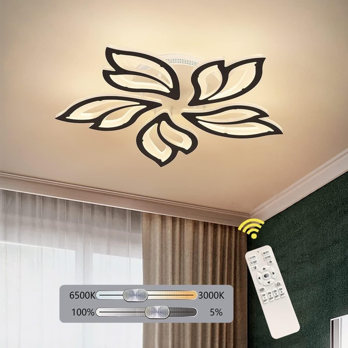 60W Modern Leaves LED Ceiling Light Fixture