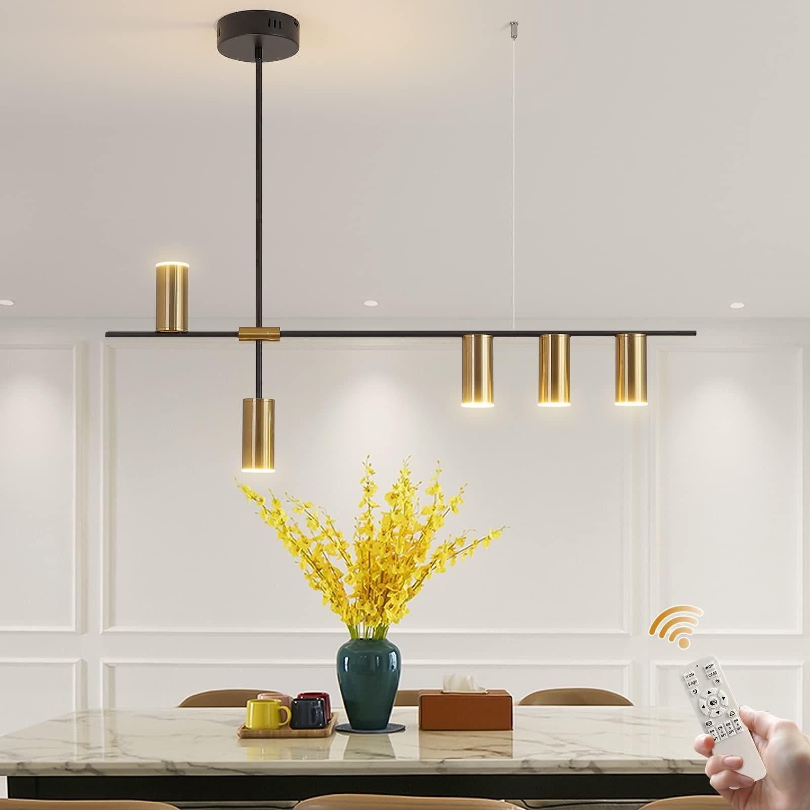 5 Light Dimmable LED Pendant Light