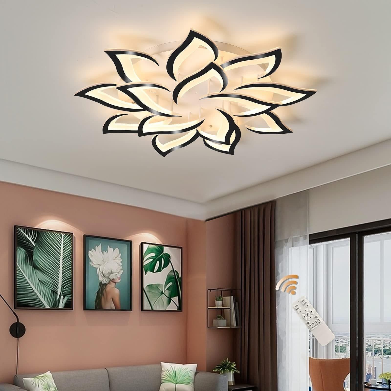 Modern Acrylic LED Ceiling Light Remote