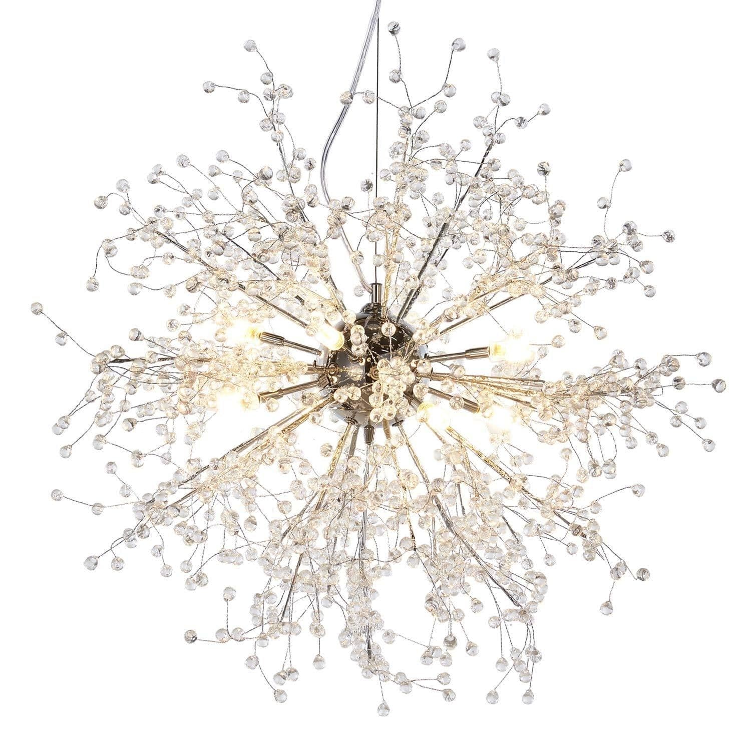 Dandelion Chandelier Firework Lamp LED Crystal Pendant Lighting Ceiling Light