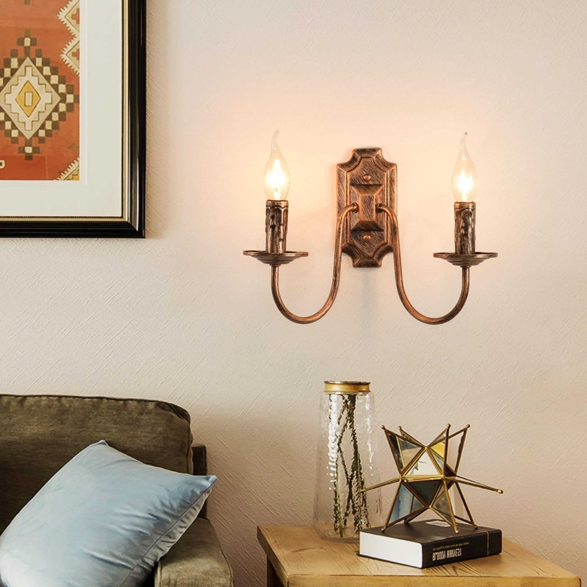Vintage 2 Lights Wall Sconce