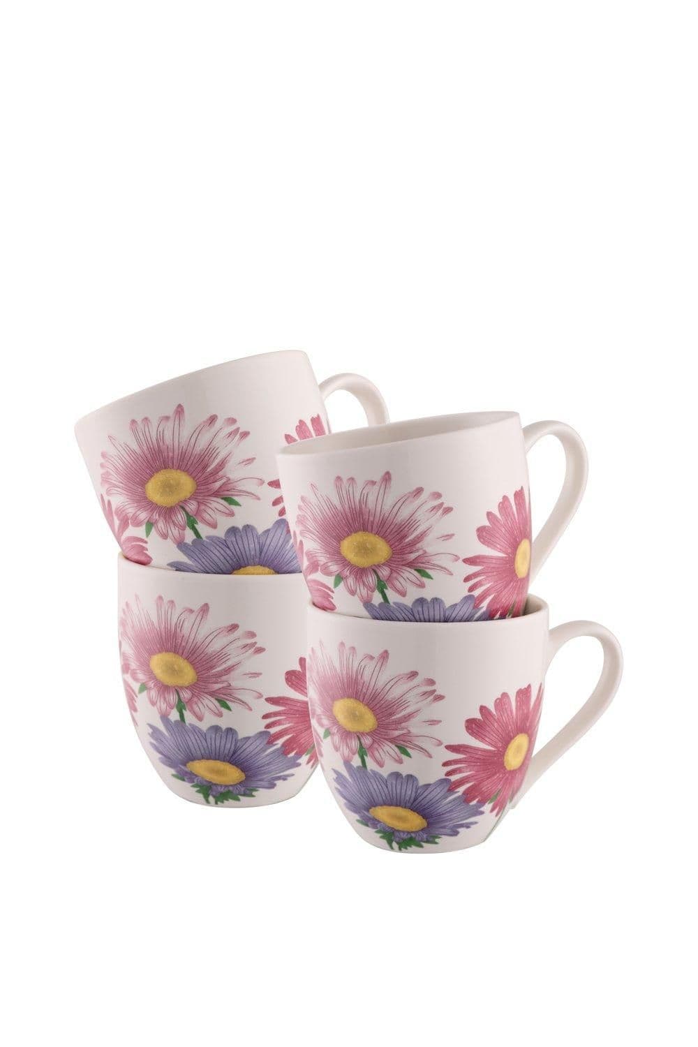 Wild Aster 4 Piece Mug Set
