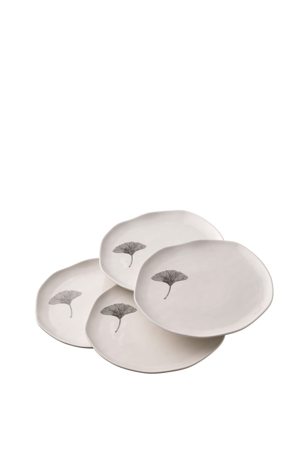 Ginkgo Dinner Plate Set 4