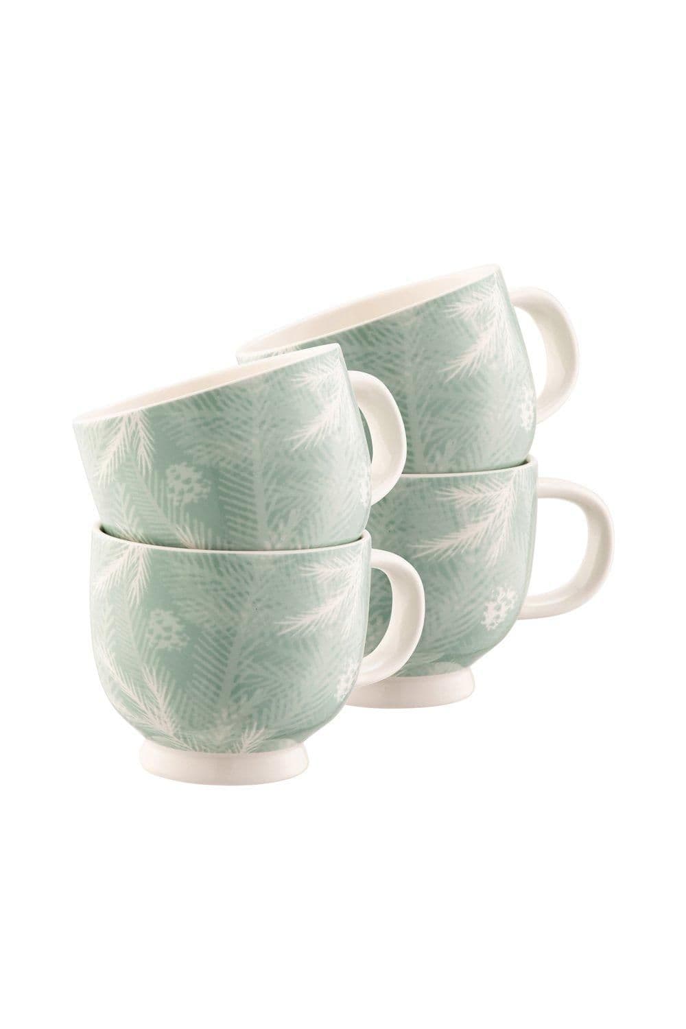 Winter Spruce 4 Piece Mug Set