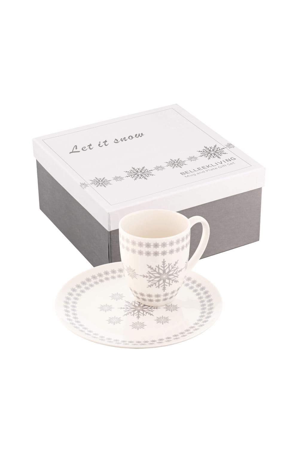 Let it Snow Mug Plate Set