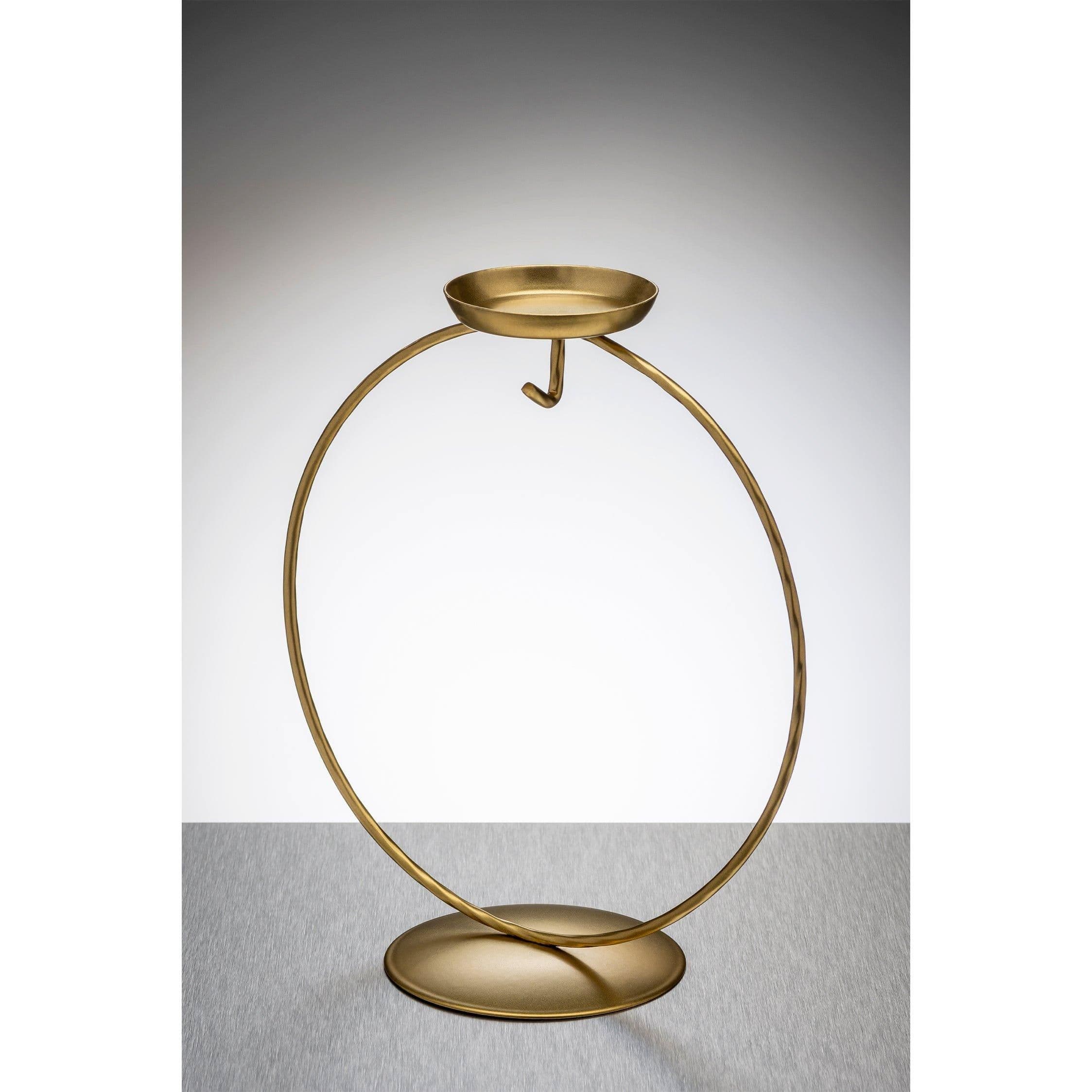 Circular Metal Ornament Stand Tea Light Holder