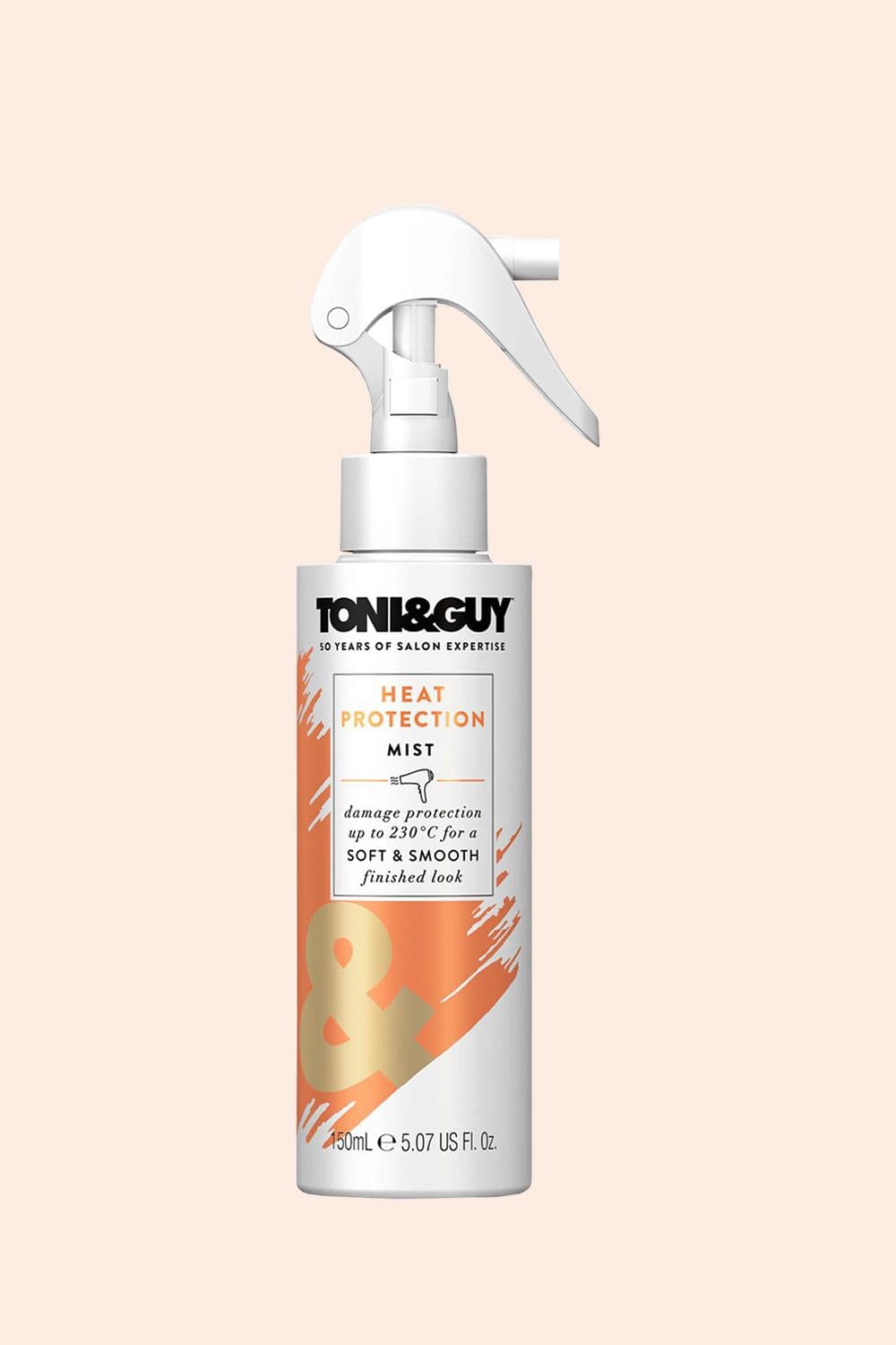 Soft smooth finished look heat protection mist