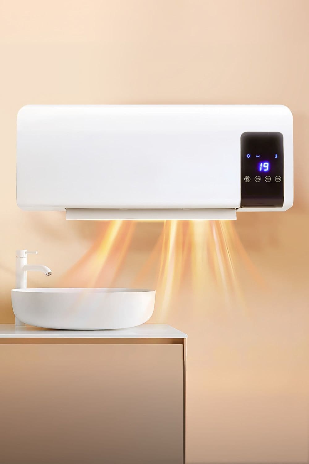 Wall Mounted Electric Heater with Remote Control