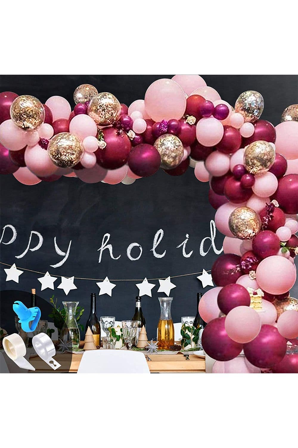 Red Theme Balloon Arch Kit 60PCS