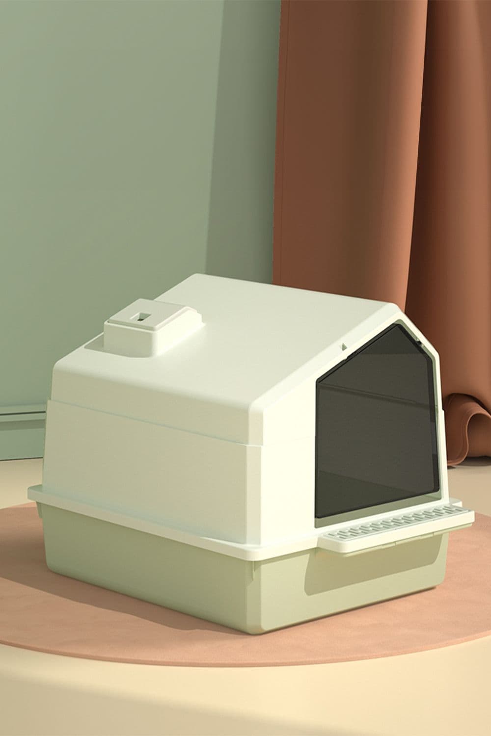 Foldable Anti-Splash Enclosed Cat Litter Box