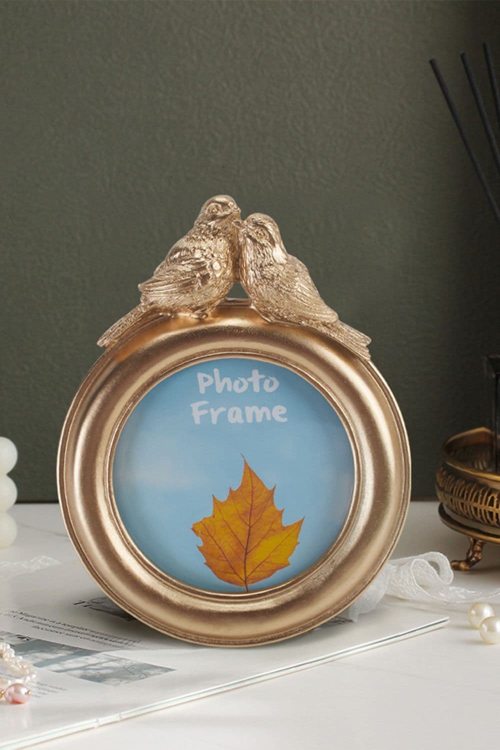 Creative Resin Photo Frame Golden Crown