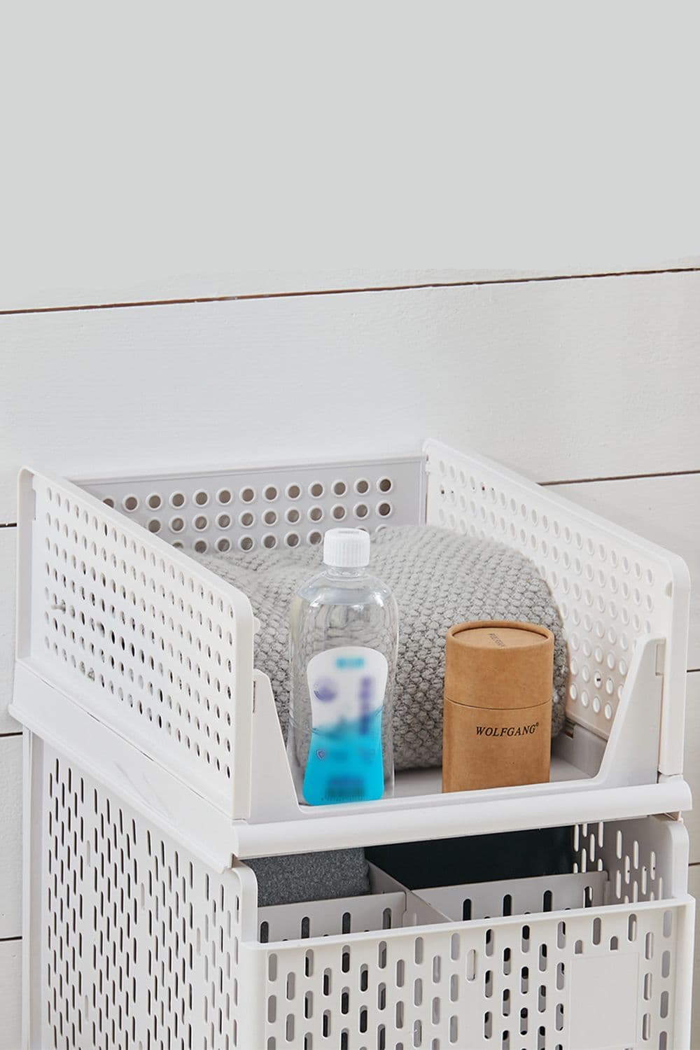 14CM Height Foldable Stackable Drawer Storage Basket