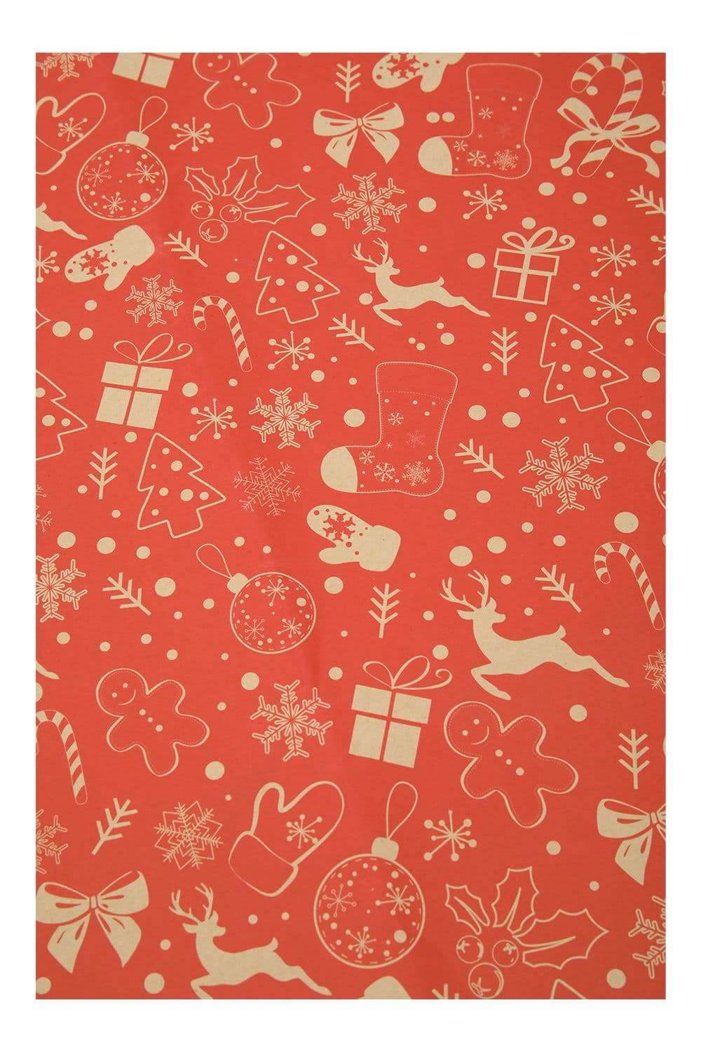 10pcs Reindeer Christmas Kraft Wrapping Paper