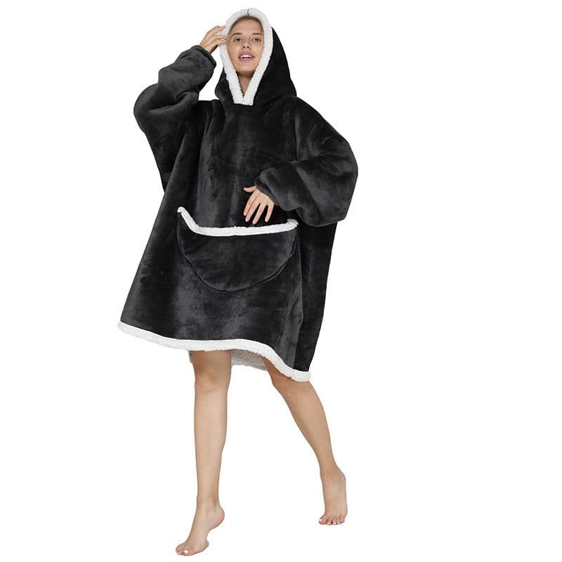 One Warm Oversized Soft Fleece Hoodie Blanket