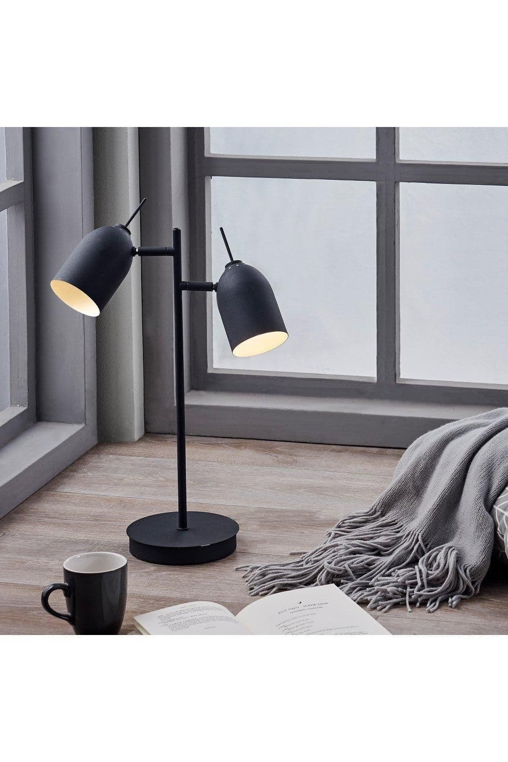 Mason Table Lamp Double Spotlight