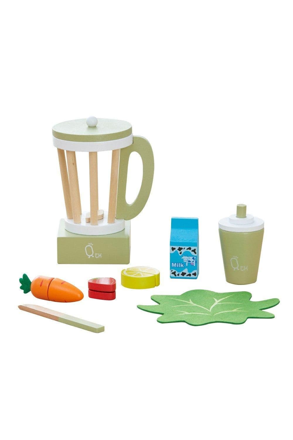 Wooden Blender Toy Play Kitchen Accessories 13 Pc