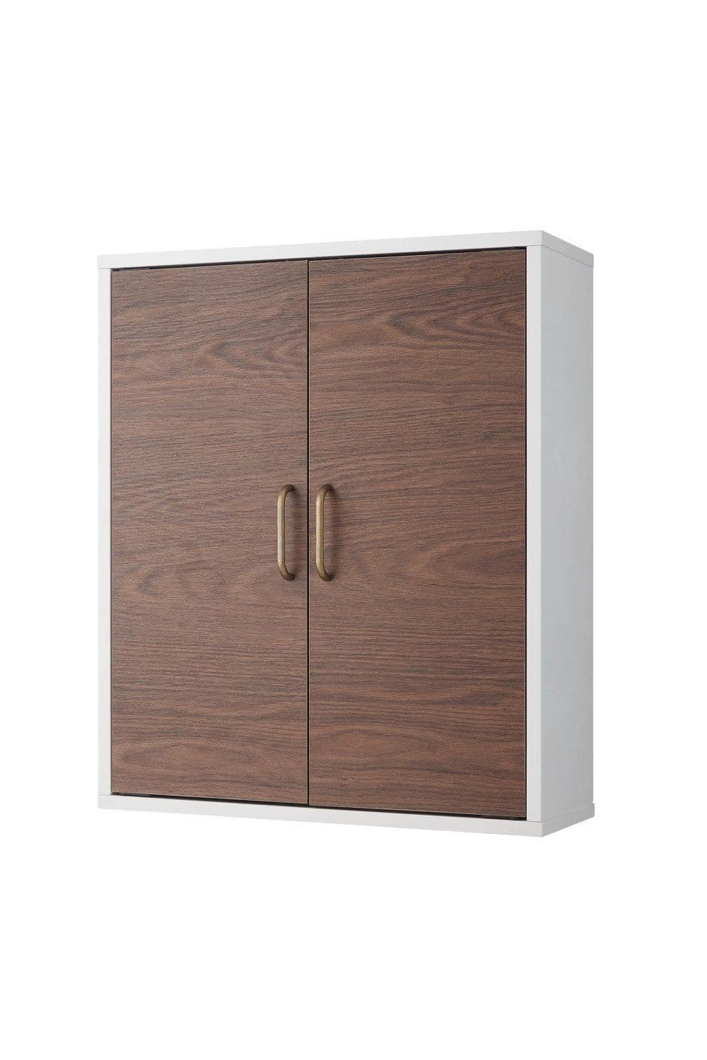 Tyler Wooden Bathroom Wall Medicine Cabinet White Brown