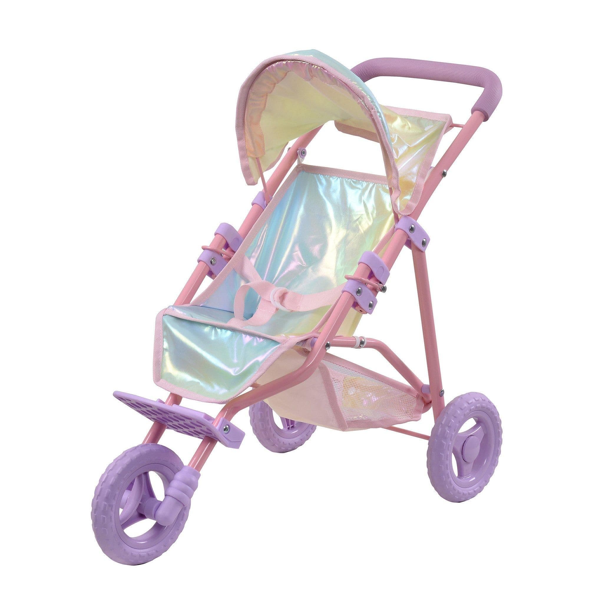 Olivias Little World Doll Jogging Style Pram Pink Grey