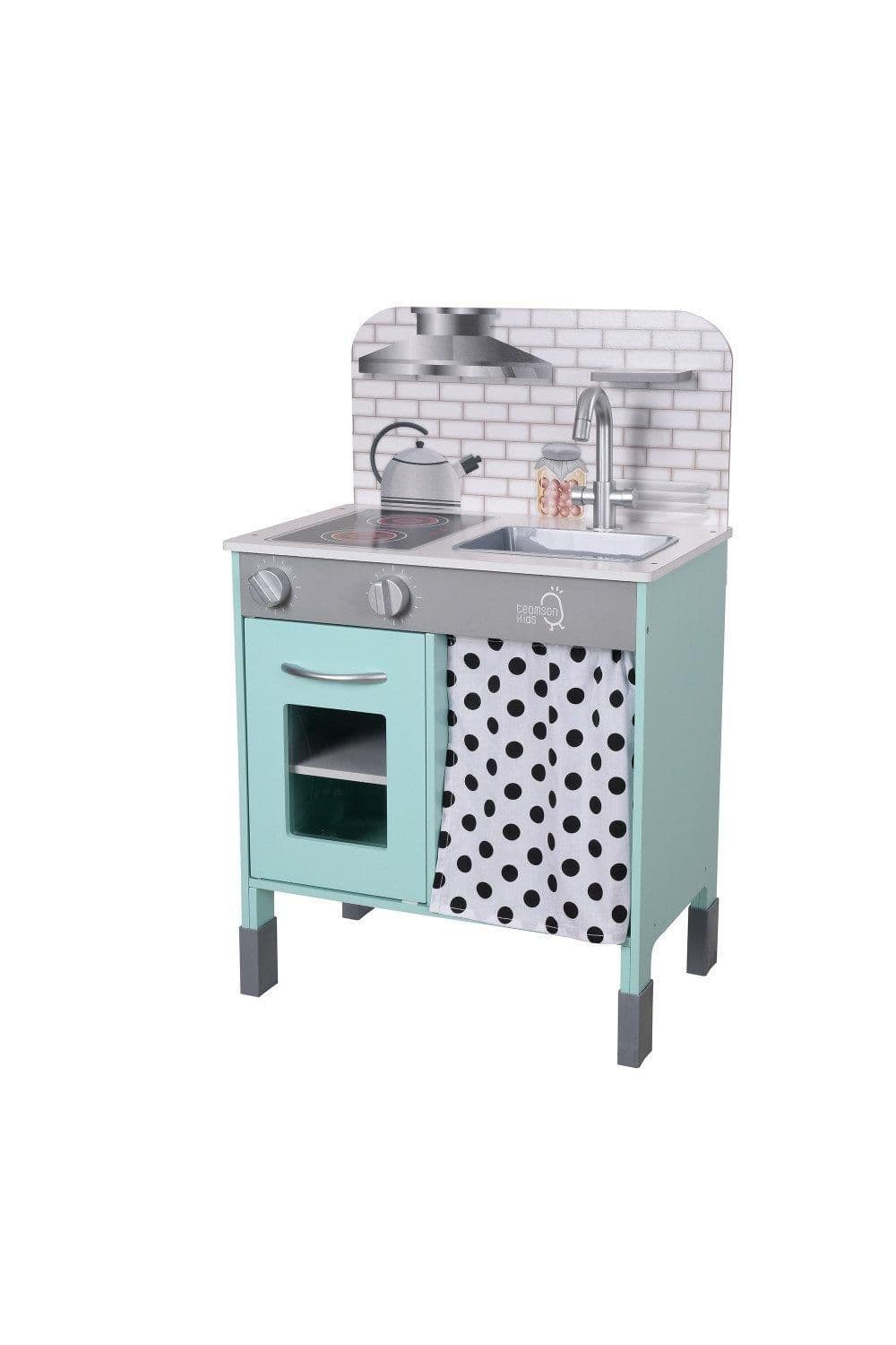 Little Chef Contemporary Interactive Wooden Toy Kitchen Set