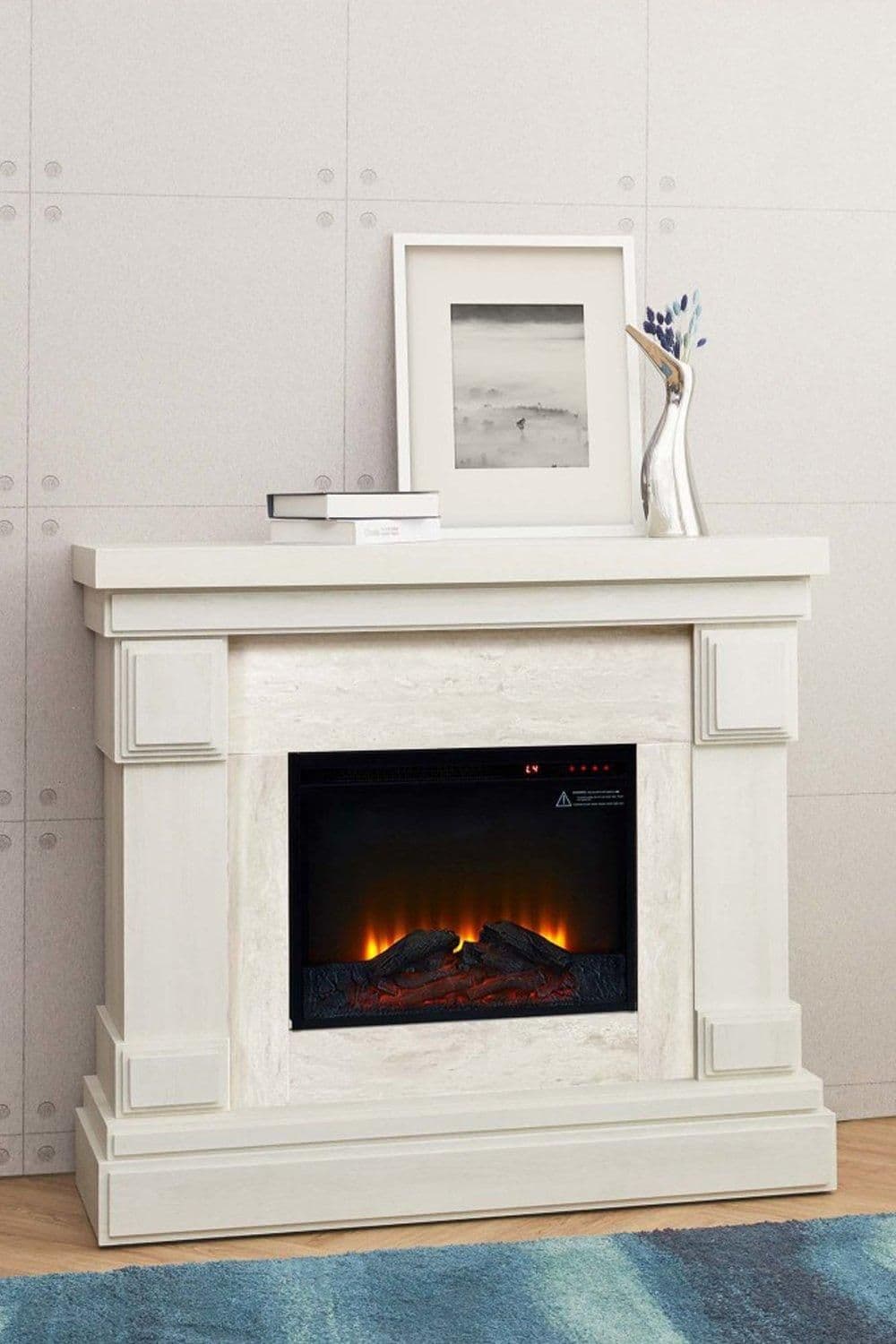 Hestia 48″ Electric Free Standing Fireplace Touch Screen