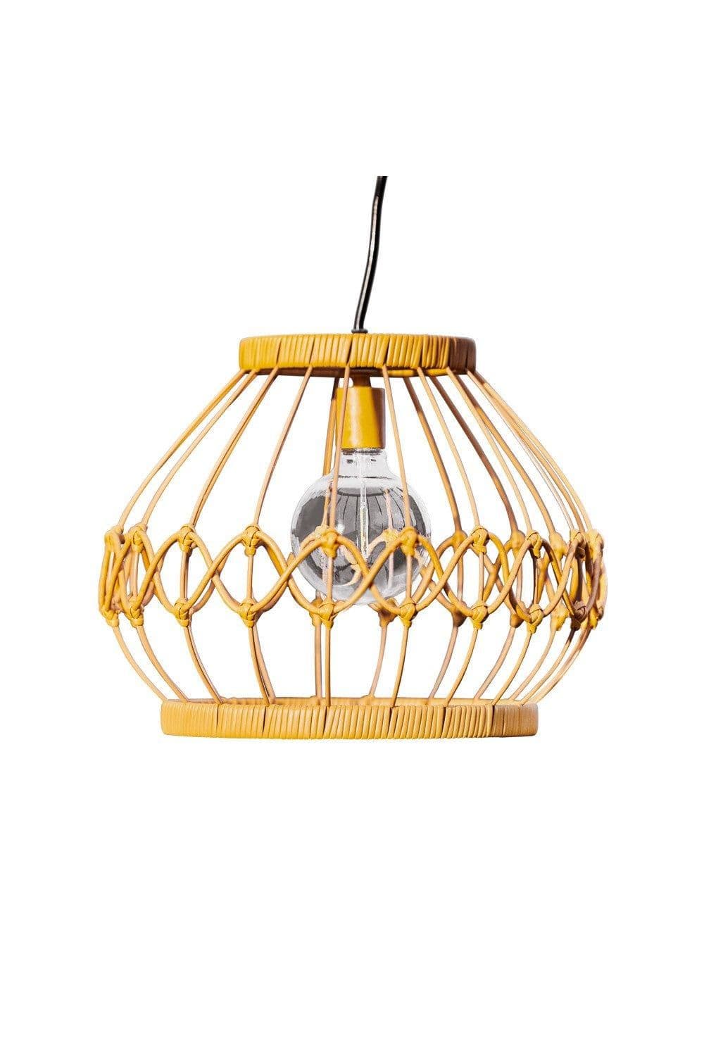 Outdoor Garden Decor Woven Hanging Solar Powered Light