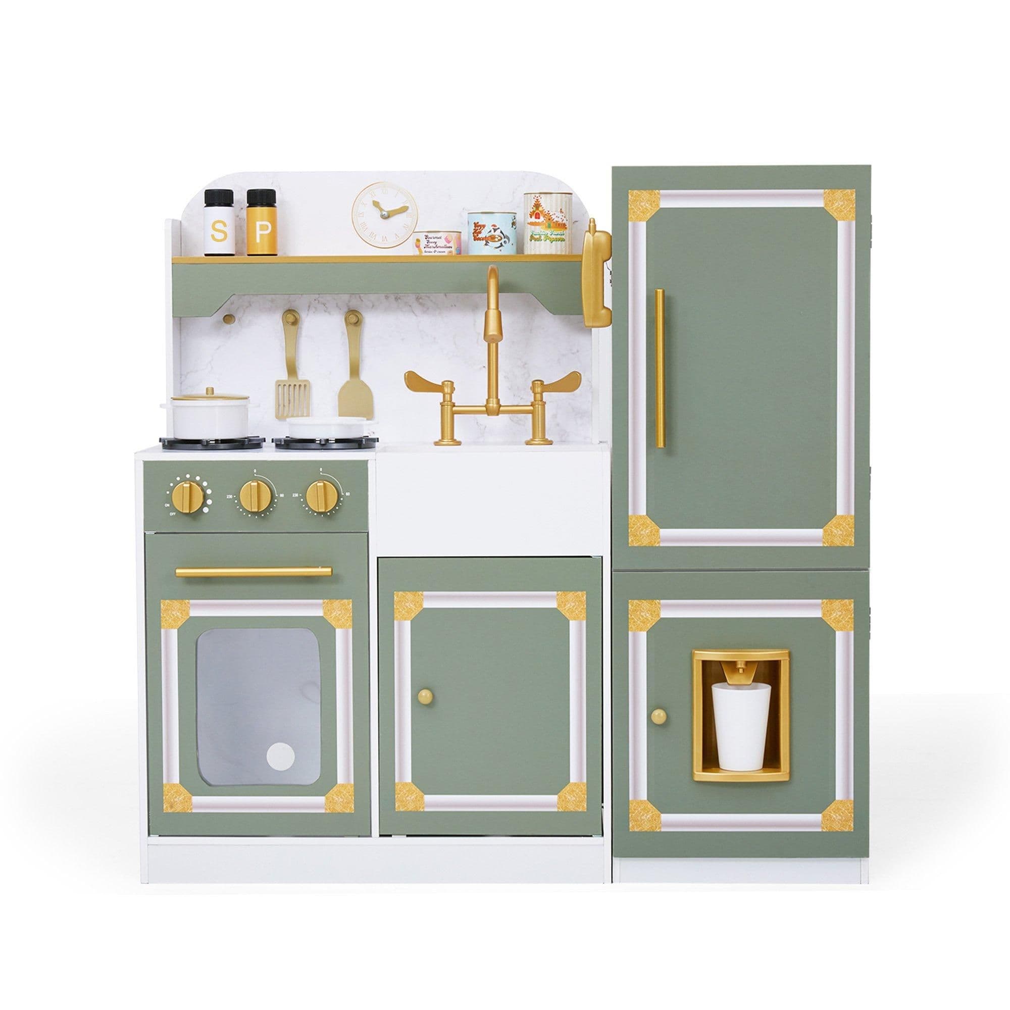 Versailles Deluxe Classic Play Kitchen Olive green