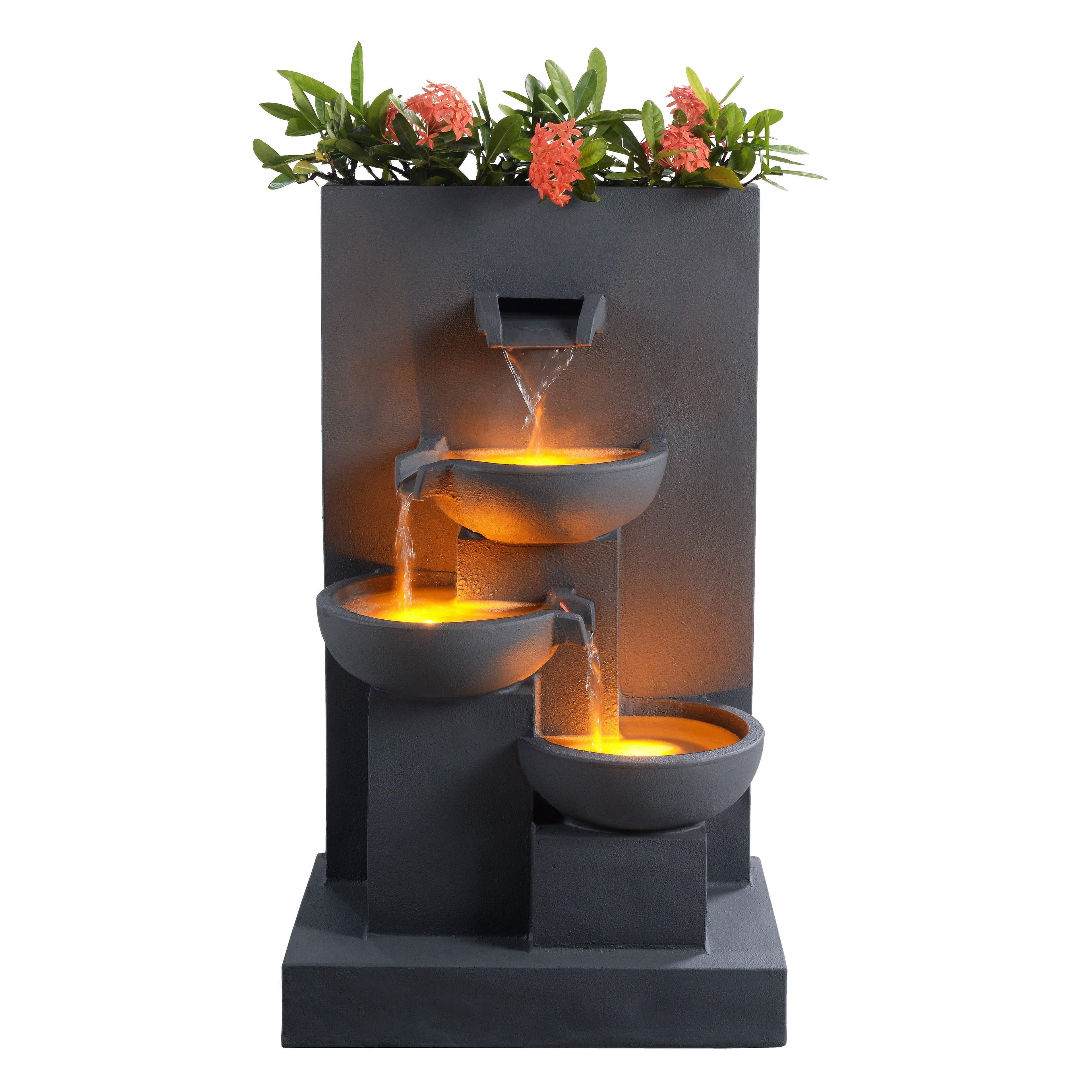 Outdoor Water Fountain Planter 74 cm