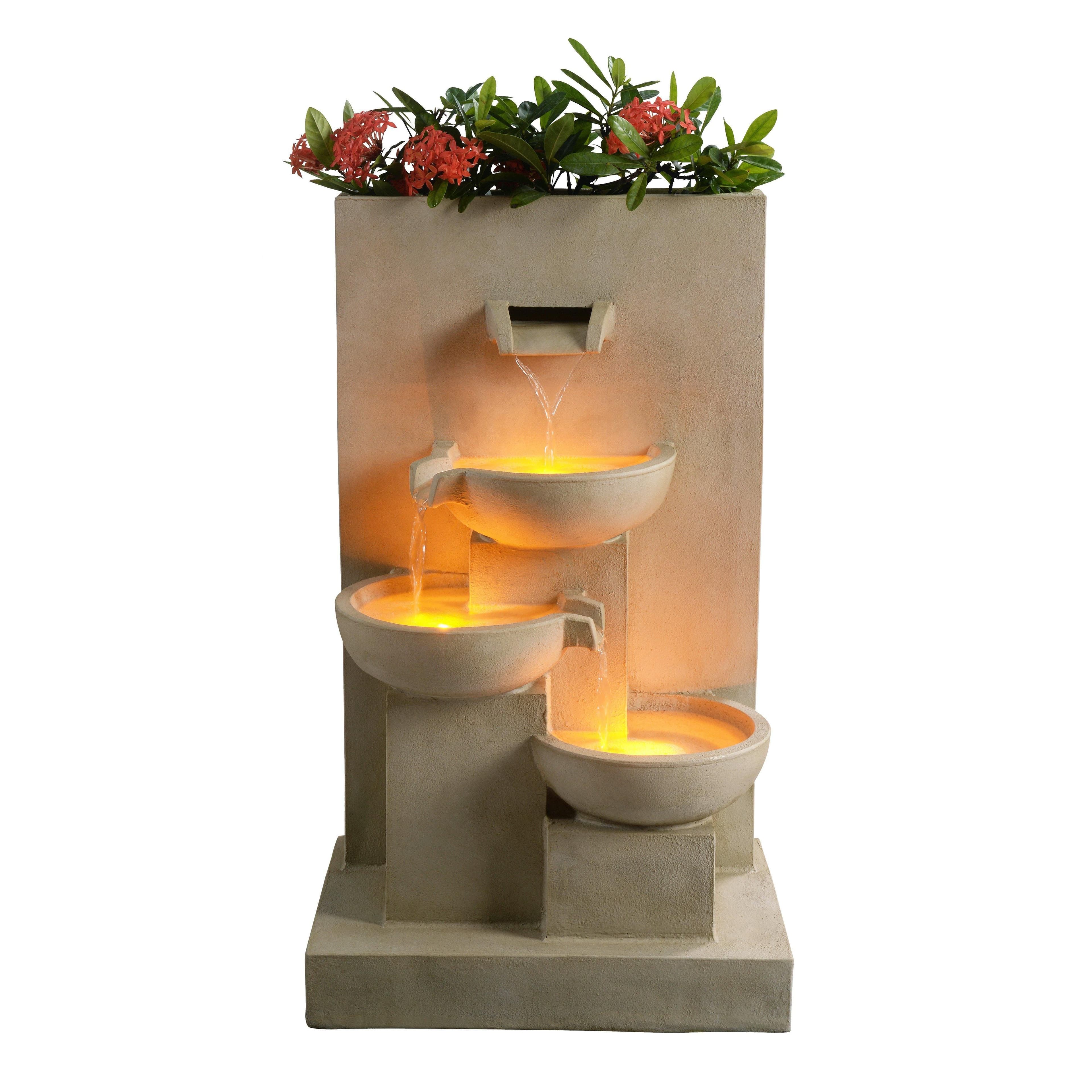 Outdoor Water Fountain Planter 74 cm