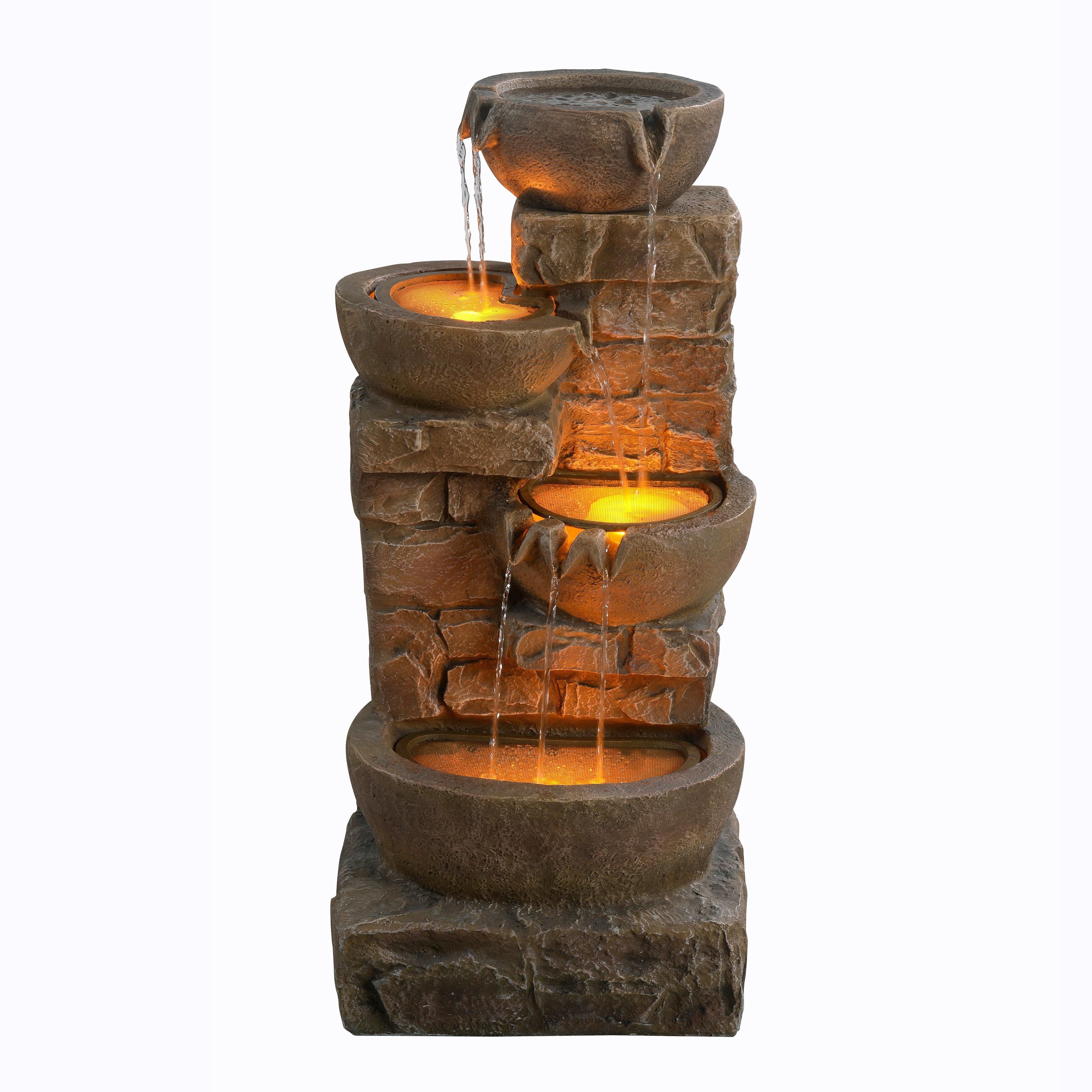 Outdoor Water Fountain LED Lights 84.5 cm