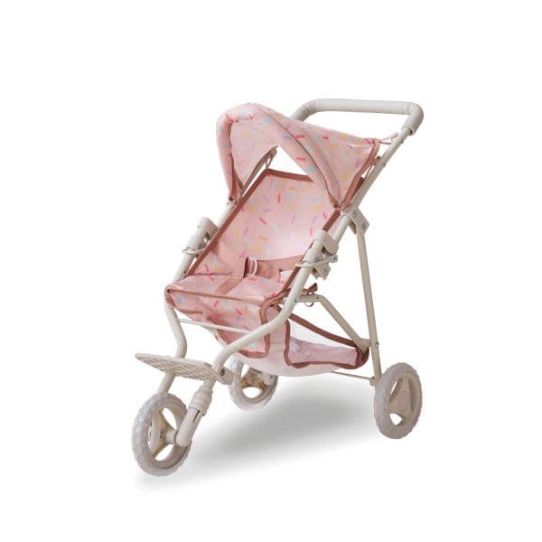 Jogging Doll Stroller Canopy Basket & Harness