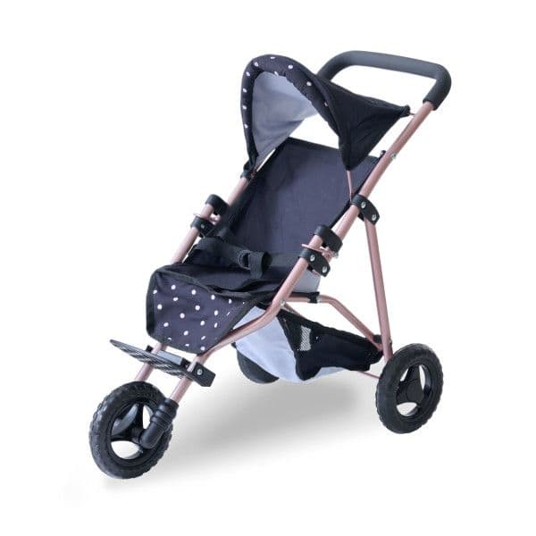 Jogging Doll Stroller Canopy Basket & Harness