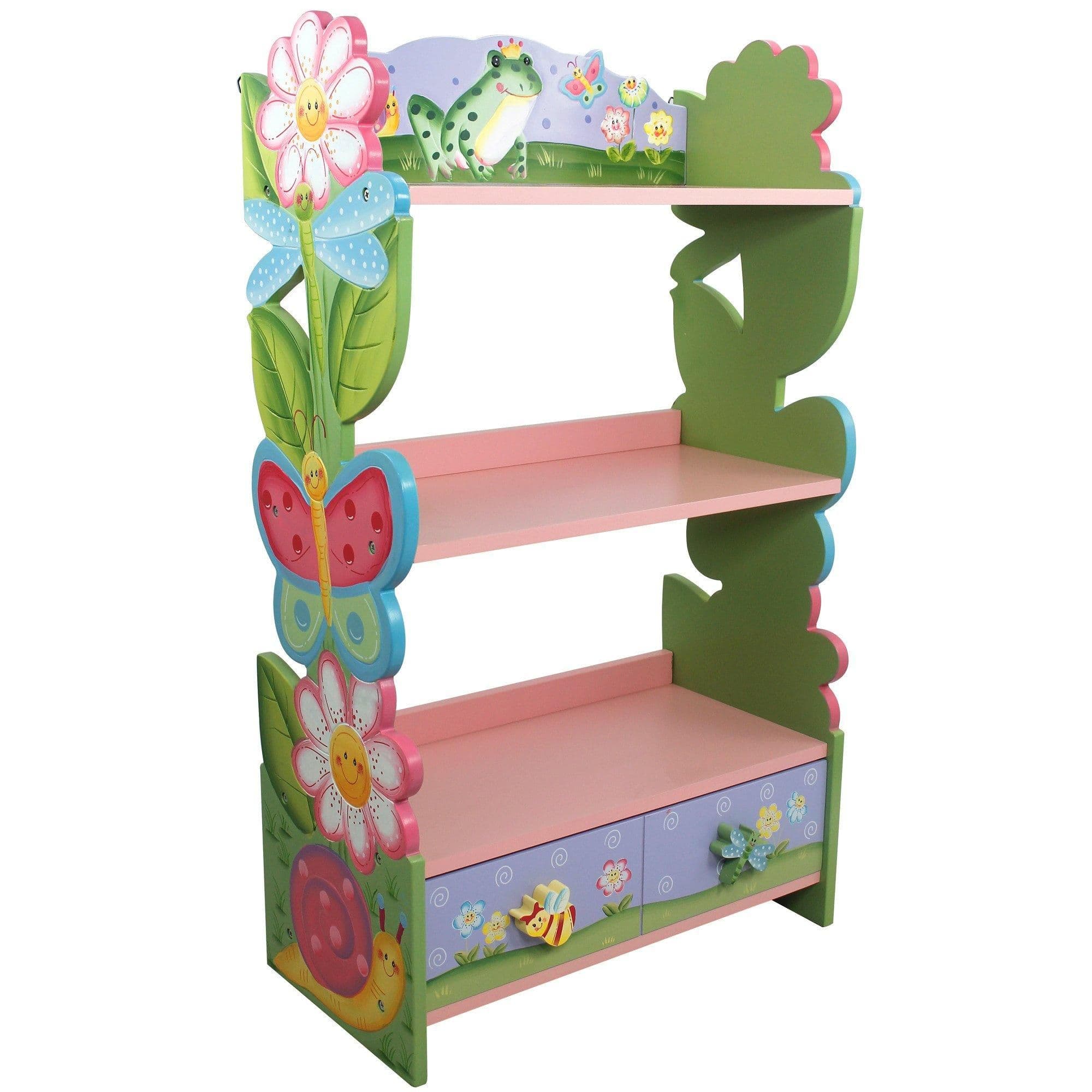 Fantasy Fields Magic Garden Wooden Bookcase + Storage Drawers