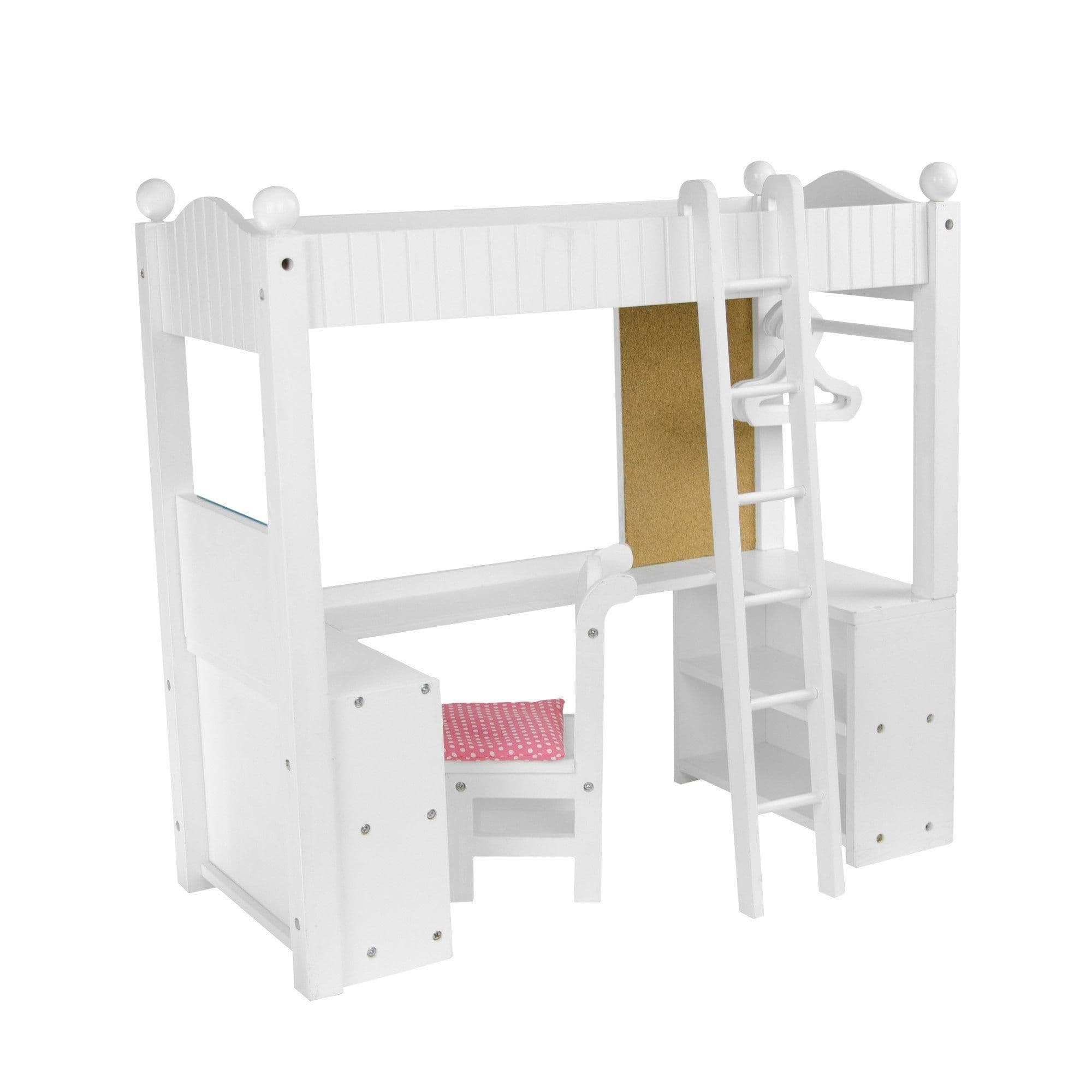 Olivias Little World 18" Doll Wooden Loft Style Bunk Bed