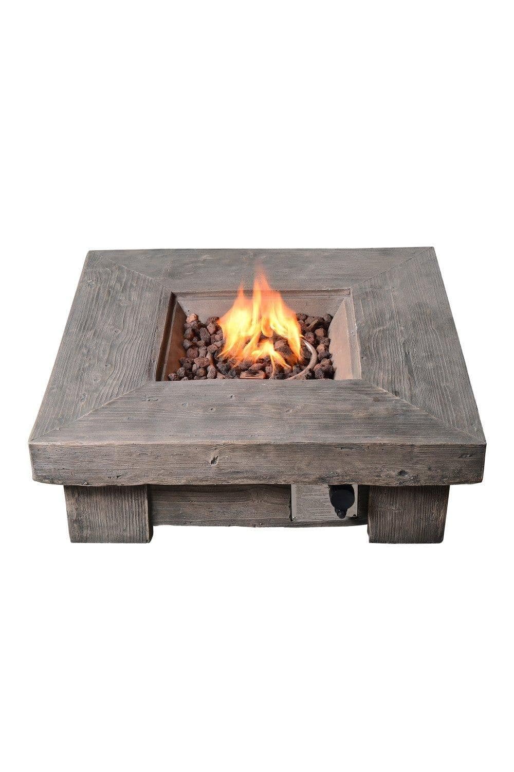 Outdoor Garden Propane Gas Fire Pit Low Table Burner