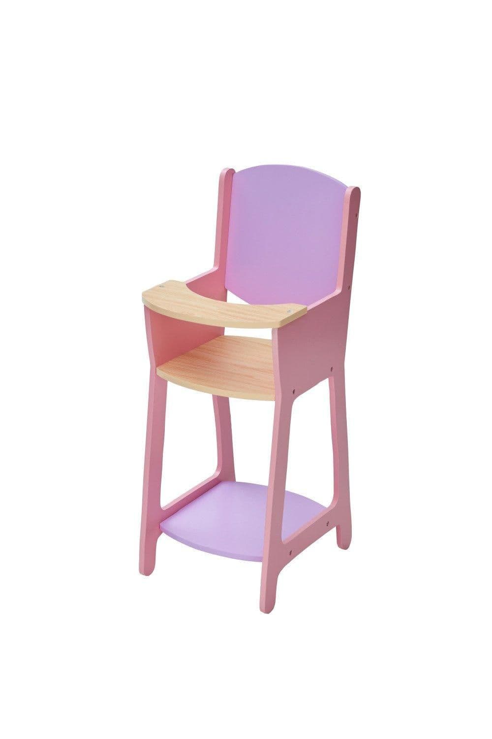 Olivias Little World Nordic Wooden Doll High Chair 18" Doll Furnitur