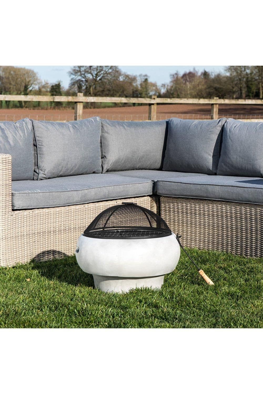 Garden Small Round Wood Burning Fire Pit