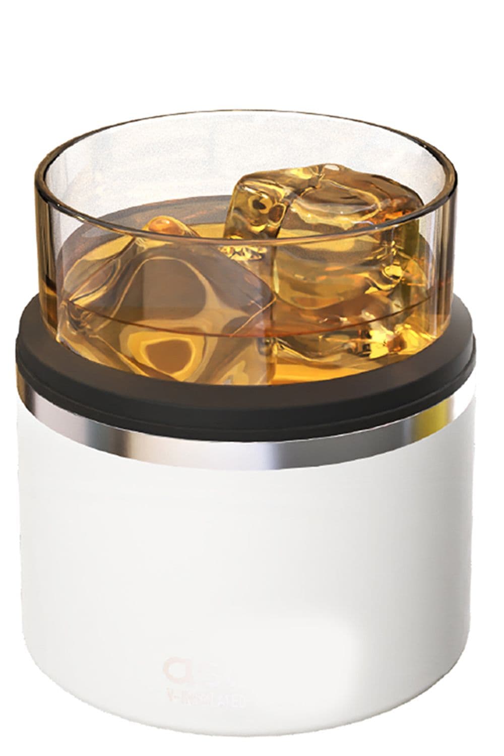 Whiskey Glass Insulated Stainless Steel Sleeve
