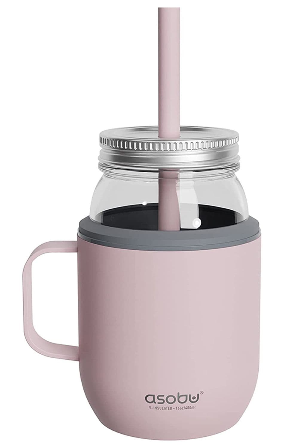 Moonshine Mason Jar Stainless Steel Insulated Sleeve & Handle